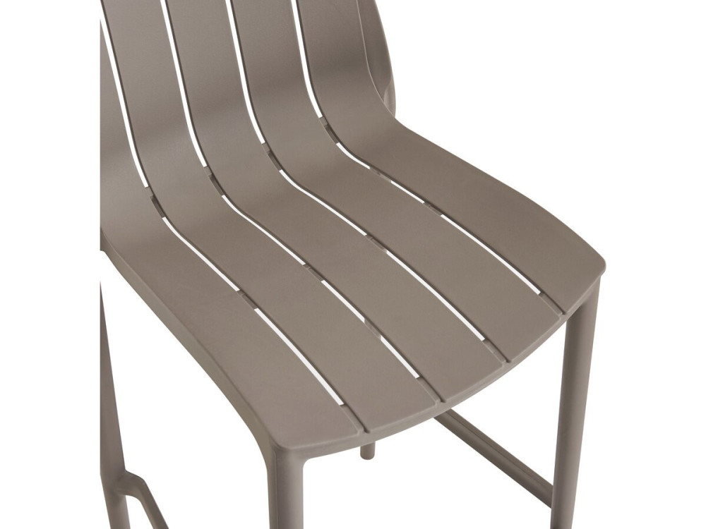 Set van 2 "Vaena" stapelbare tuinstoelen - Taupe