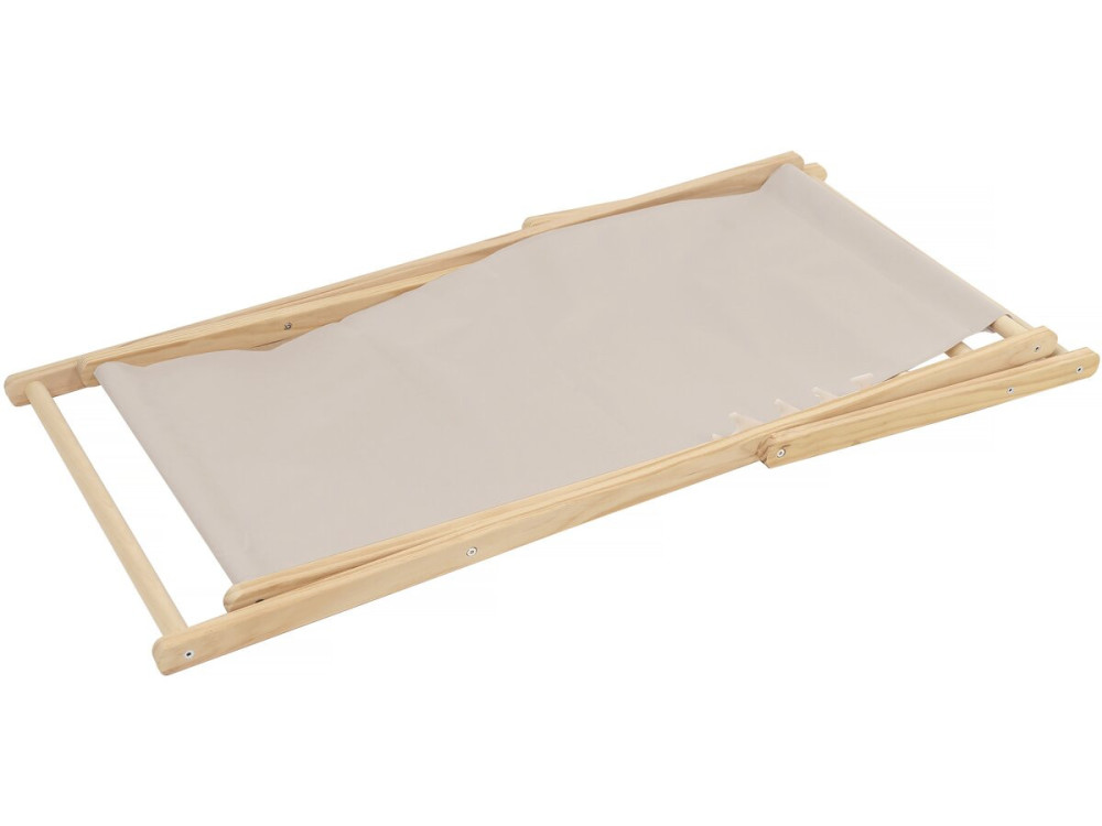Set van 2 houten ligstoelen "Chilienne" - 107 x 56,5 x 81 cm - Ecru