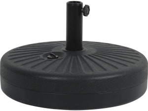 Parasolvoet rond vulbaar voor parasol tuin - Zwart