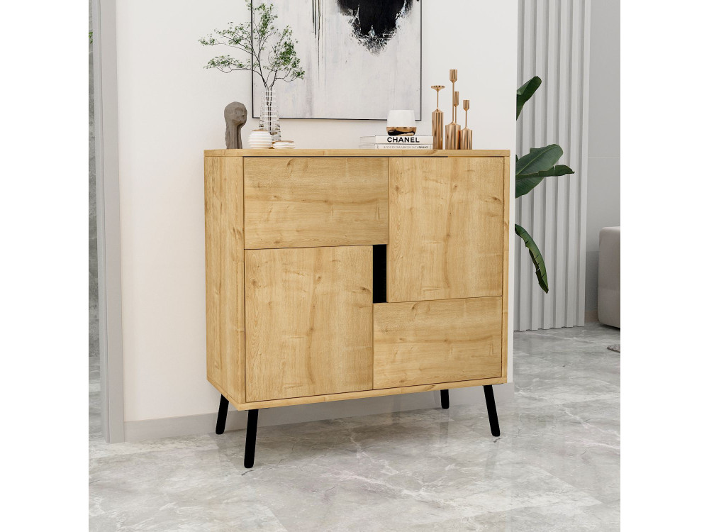 Houten dressoir "Darien" - 76 x 35 x 79 cm - Beige