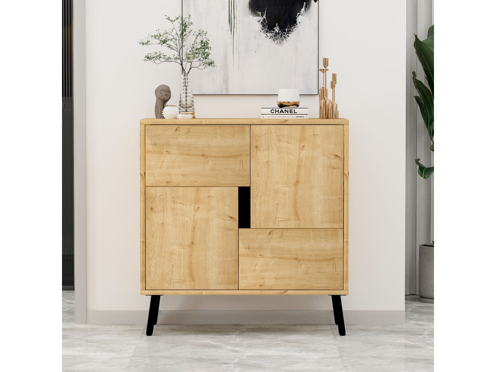 Houten dressoir "Darien" - 76 x 35 x 79 cm - Beige