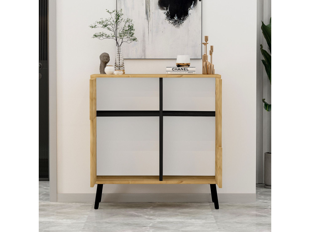 Houten dressoir "Darien" - 76 x 35 x 79 cm - Beige
