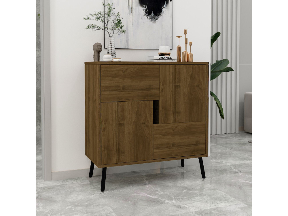Houten dressoir "Darien" - 76 x 35 x 79 cm - Bruin