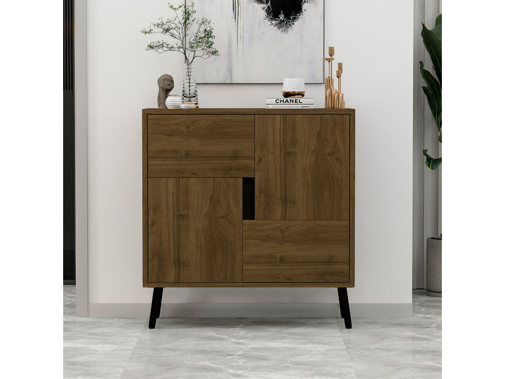 Houten dressoir "Darien" - 76 x 35 x 79 cm - Bruin