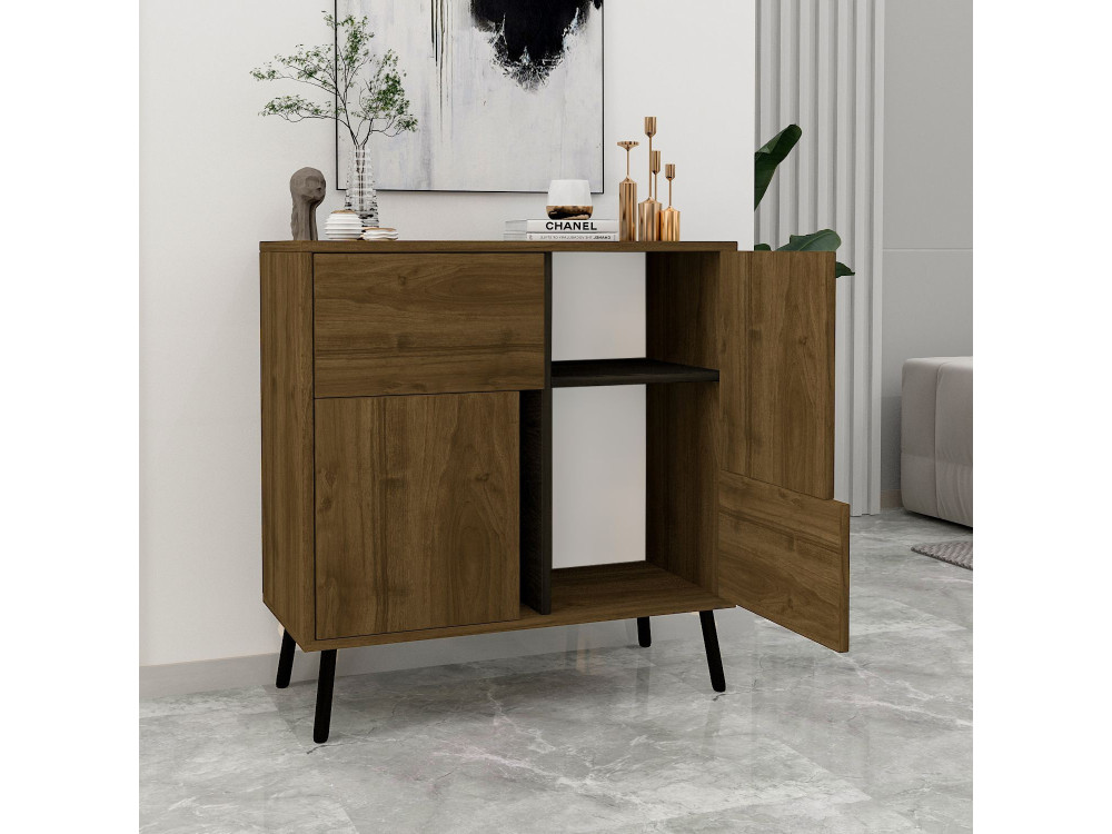 Houten dressoir "Darien" - 76 x 35 x 79 cm - Bruin