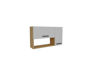 Houten dressoir "Akasya" - 90 x 24 x 52 cm - Wit