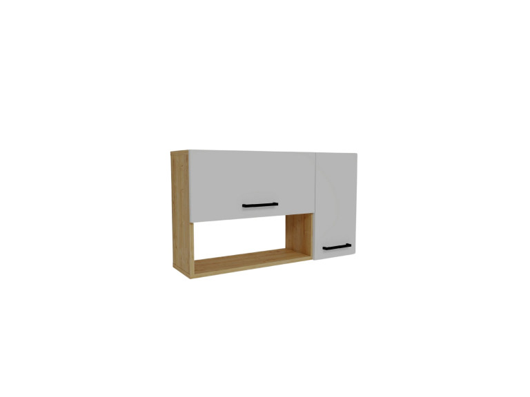 Houten dressoir "Akasya" - 90 x 24 x 52 cm - Wit