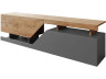 TV-meubel "Ceelias" - 160 x 46 x 35 cm - Grijs/Bruin
