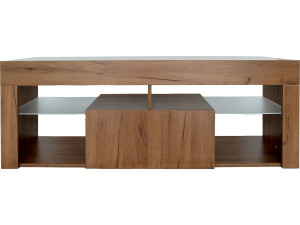 TV meubel design hout "Hugo" - 140 x 40 x 50 cm - Bruin - kastanjebruin