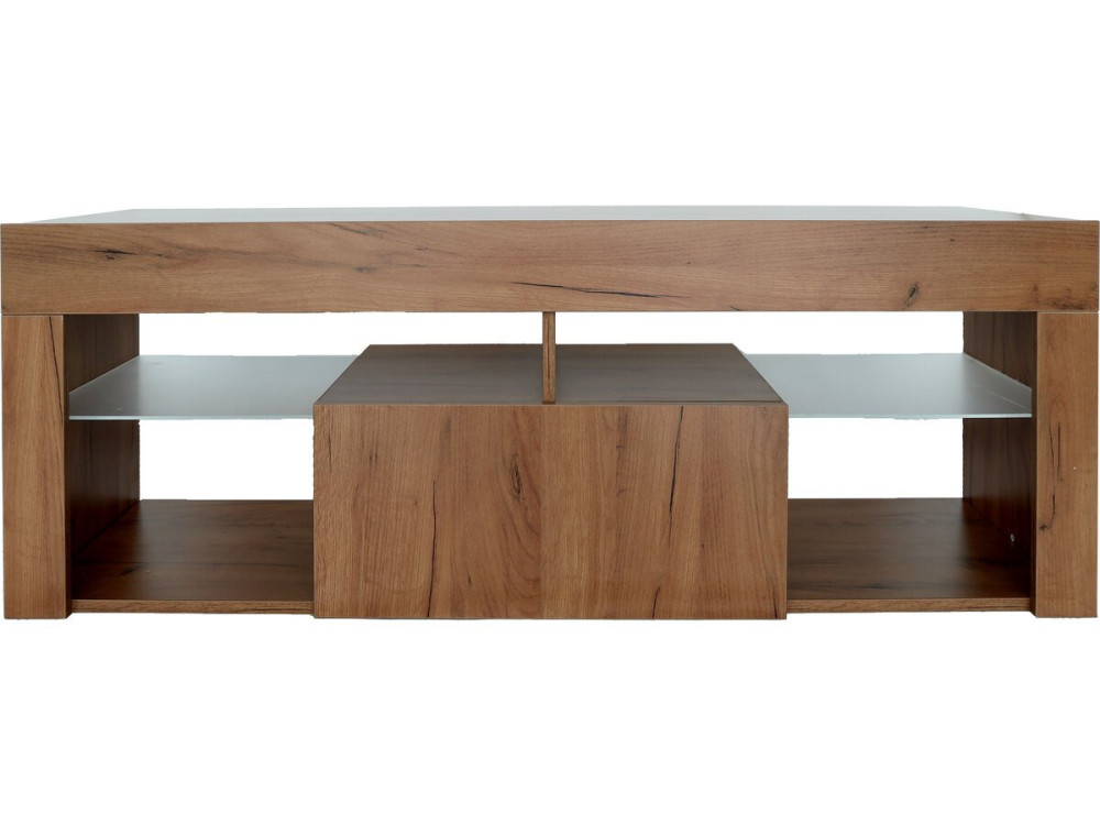 TV meubel design hout "Hugo" - 140 x 40 x 50 cm - Bruin - kastanjebruin