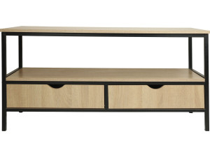 TV-meubel in industriële stijl met lade "Detroit" - 113 x 40 x 55 cm - Beige