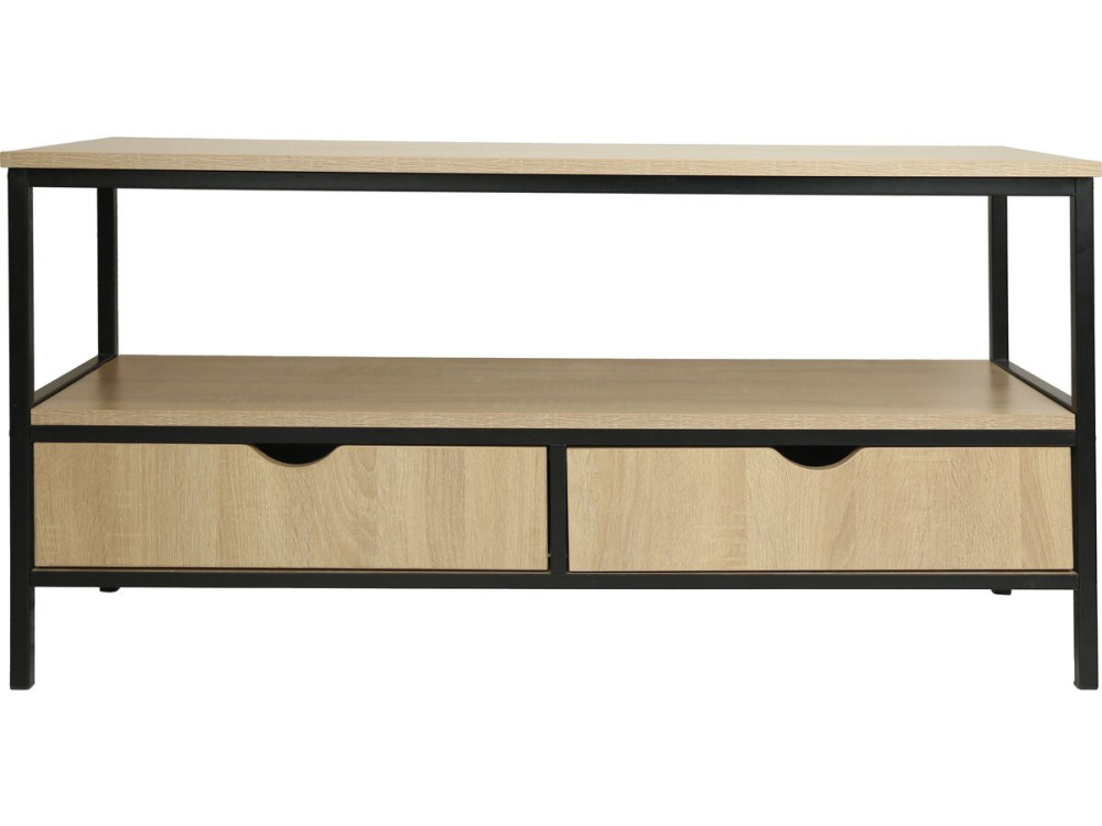 TV-meubel in industriële stijl met lade "Detroit" - 113 x 40 x 55 cm - Beige