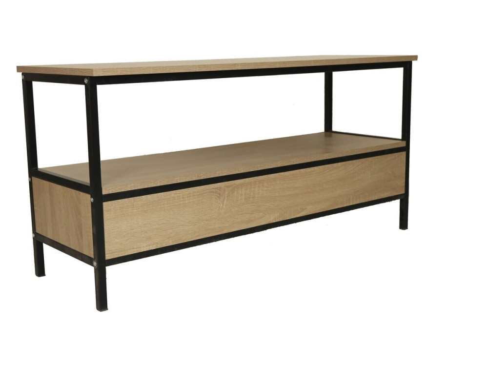 TV-meubel in industriële stijl met lade "Detroit" - 113 x 40 x 55 cm - Beige