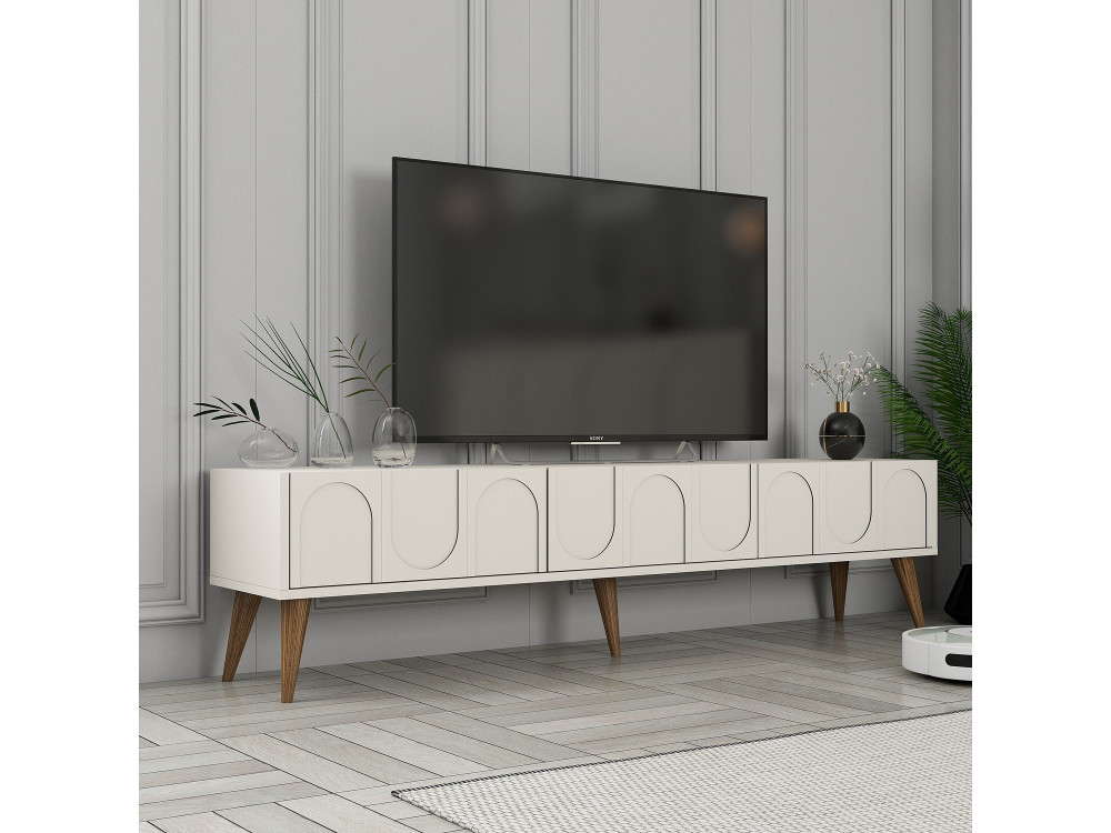 Houten TV-meubel "Lyon" - 180 x 35 x 44 cm - CrèmeNoix