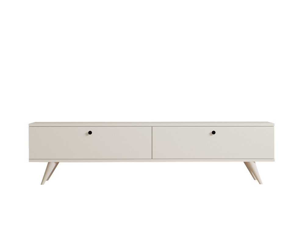 Houten TV-meubel "Paris" - 160 x 25 x 40 cm - Wit