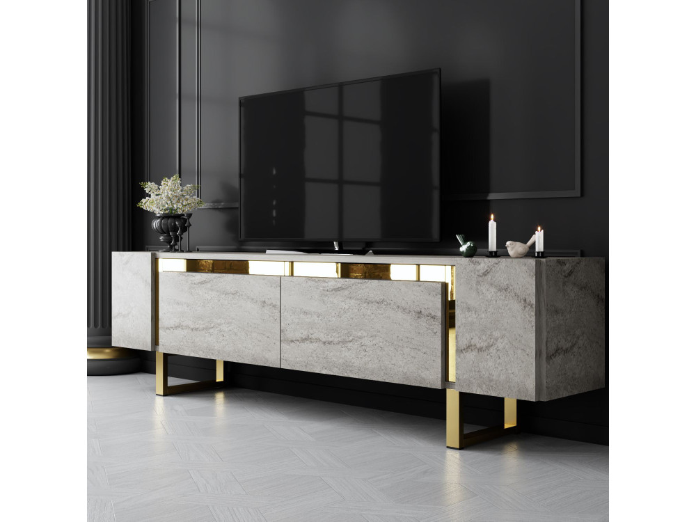 Houten TV-meubel "Yildiz" - 180 x 30 x 50 cm - TravertinOr