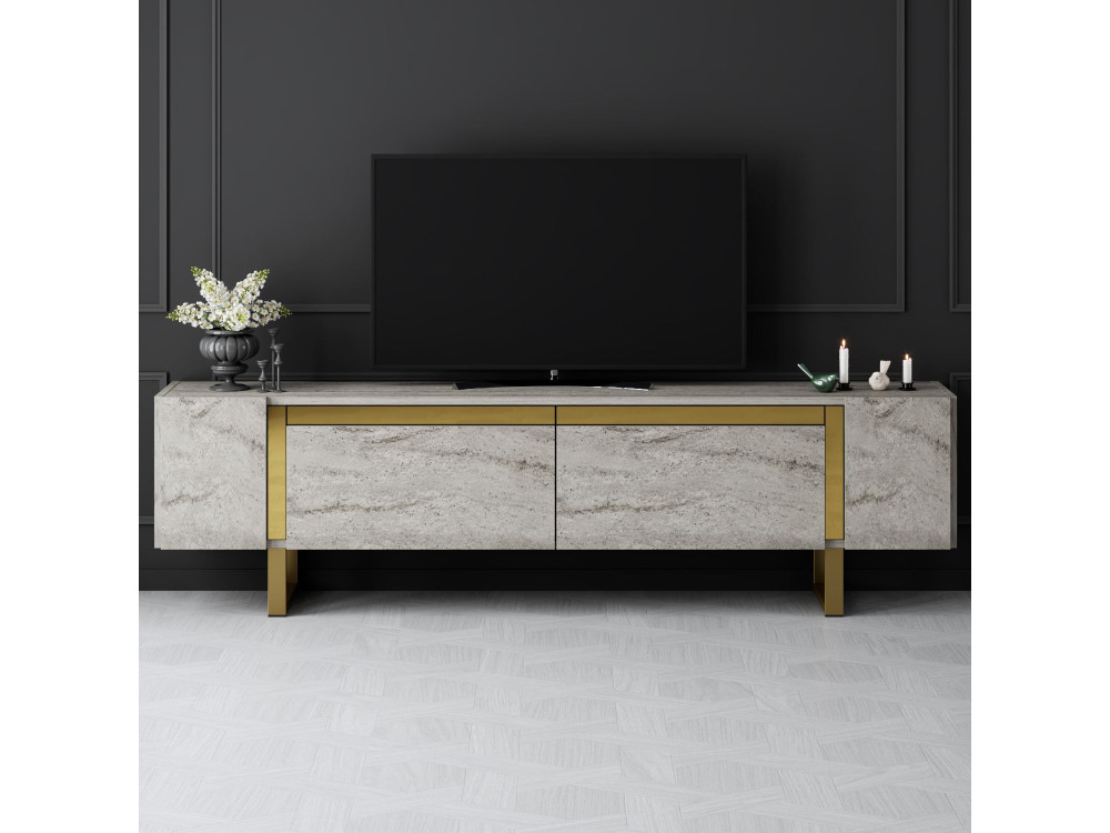Houten TV-meubel "Yildiz" - 180 x 30 x 50 cm - TravertinOr