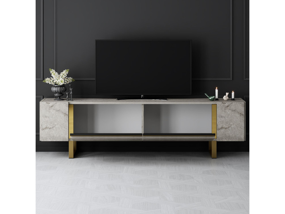 Houten TV-meubel "Yildiz" - 180 x 30 x 50 cm - TravertinOr