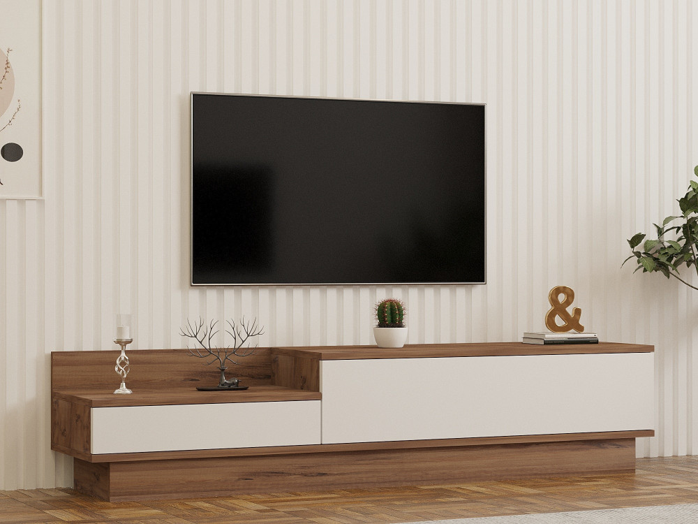 Houten TV-meubel "Barko" - 160 x 35 x 35 cm - Atlantic PineWit