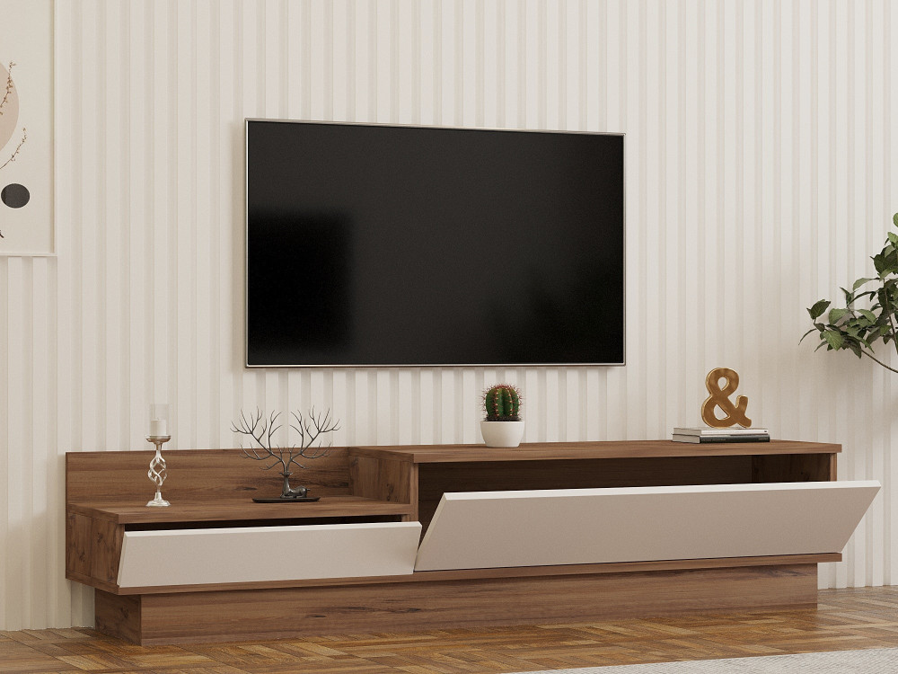 Houten TV-meubel "Barko" - 160 x 35 x 35 cm - Atlantic PineWit