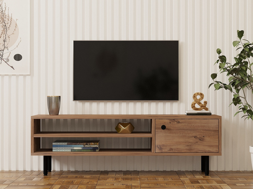 Houten TV-meubel "Avila" - 120 x 30 x 38 cm - Atlantisch grenen