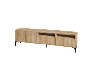 Houten TV-meubel "Ross" - 180 x 35 x 52 cm - Eik