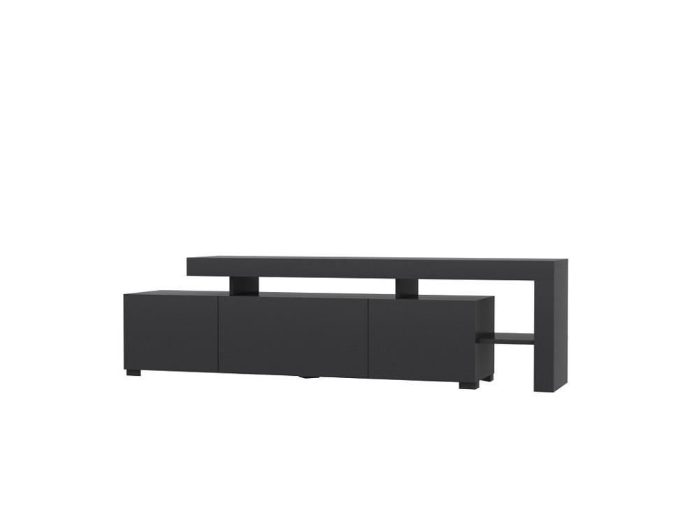 Houten TV-meubel "Beliz" - 192 x 37 x 53 cm - Antraciet