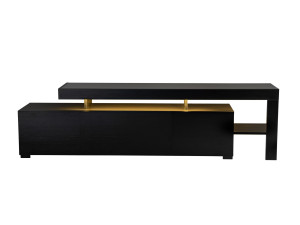 Houten TV-meubel "Beliz" 192 x 37 x 53 cm - Zwart hout