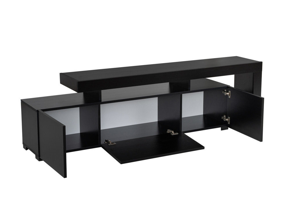 Houten TV-meubel "Beliz" 192 x 37 x 53 cm - Zwart hout