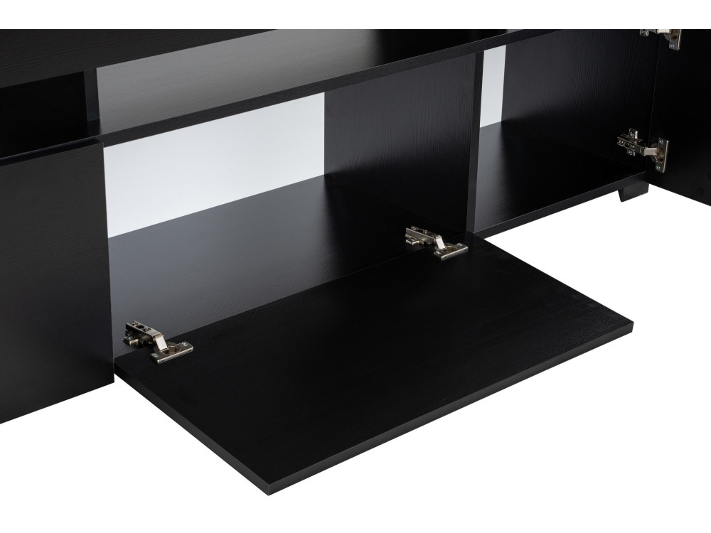 Houten TV-meubel "Beliz" 192 x 37 x 53 cm - Zwart hout