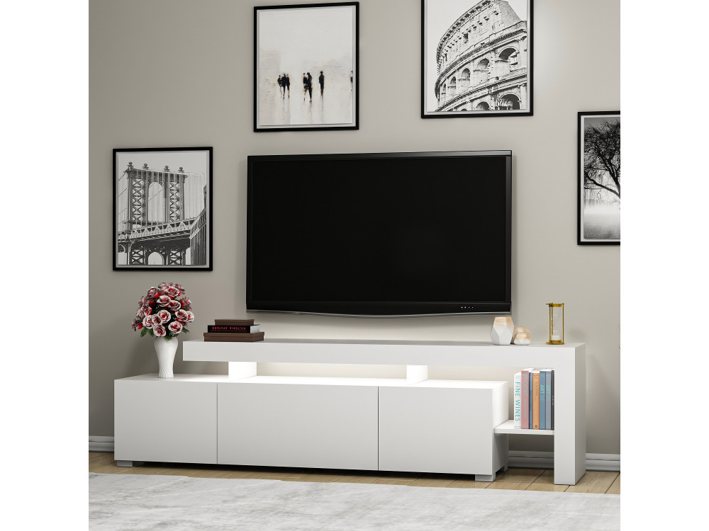Houten TV-meubel "Beliz" 192 x 37 x 53 cm - Wit