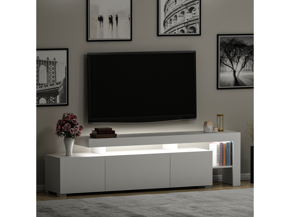 Houten TV-meubel "Beliz" 192 x 37 x 53 cm - Wit