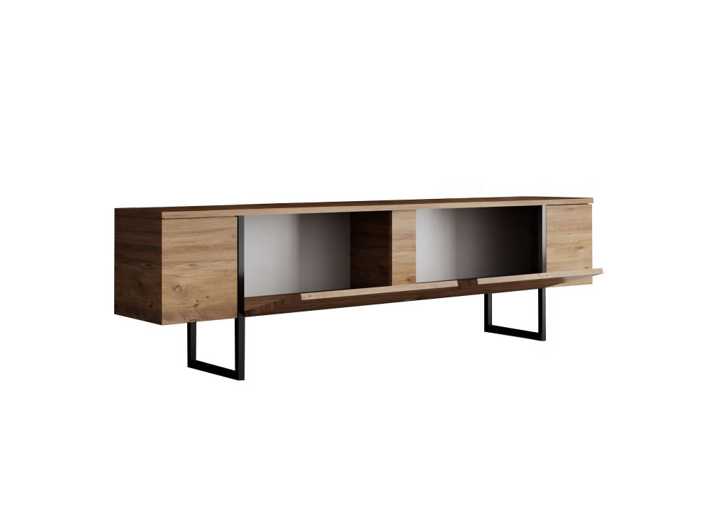 Luxe" houten TV-meubel - 180 x 30 x 50 cm - Bruin