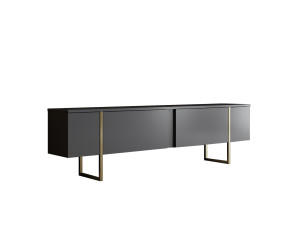 Luxe" houten TV-meubel - 180 x 30 x 50 cm - Goud