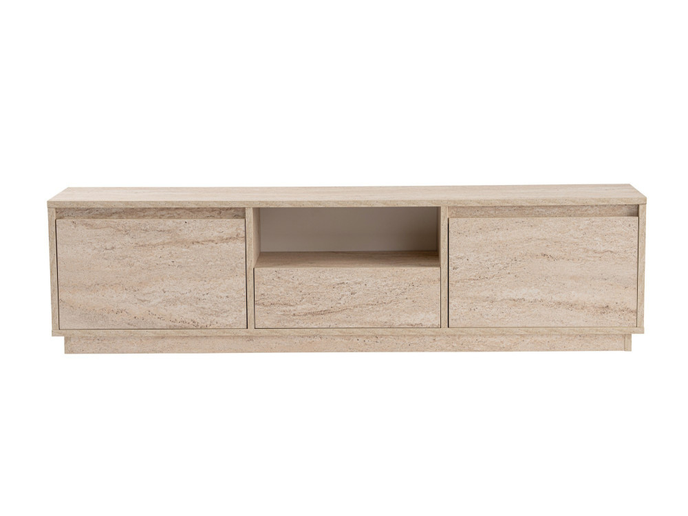 Houten TV-meubel "Vanguard" - 160 x 29 x 42 cm - Travertin