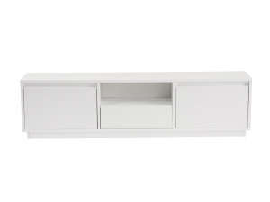 Houten TV-meubel "Vanguard" - 160 x 29 x 42 cm - Natuurlijk wit