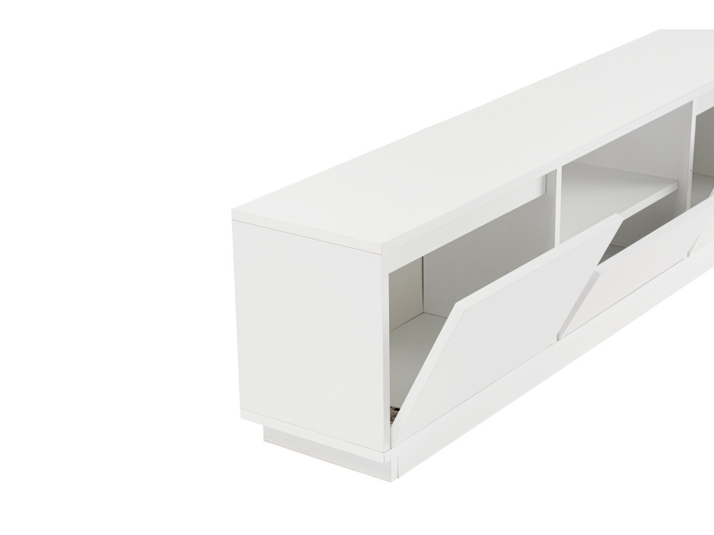 Houten TV-meubel "Vanguard" - 160 x 29 x 42 cm - Natuurlijk wit