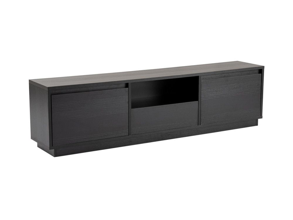 Houten TV-meubel "Vanguard" 160 x 30 x 42 cm - Zwart Hout