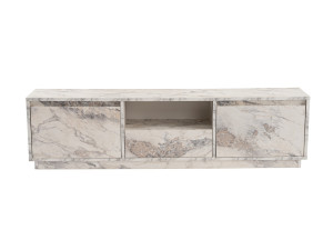 Houten TV-meubel "Vanguard" 160 x 30 x 42 cm - Freesia marmer