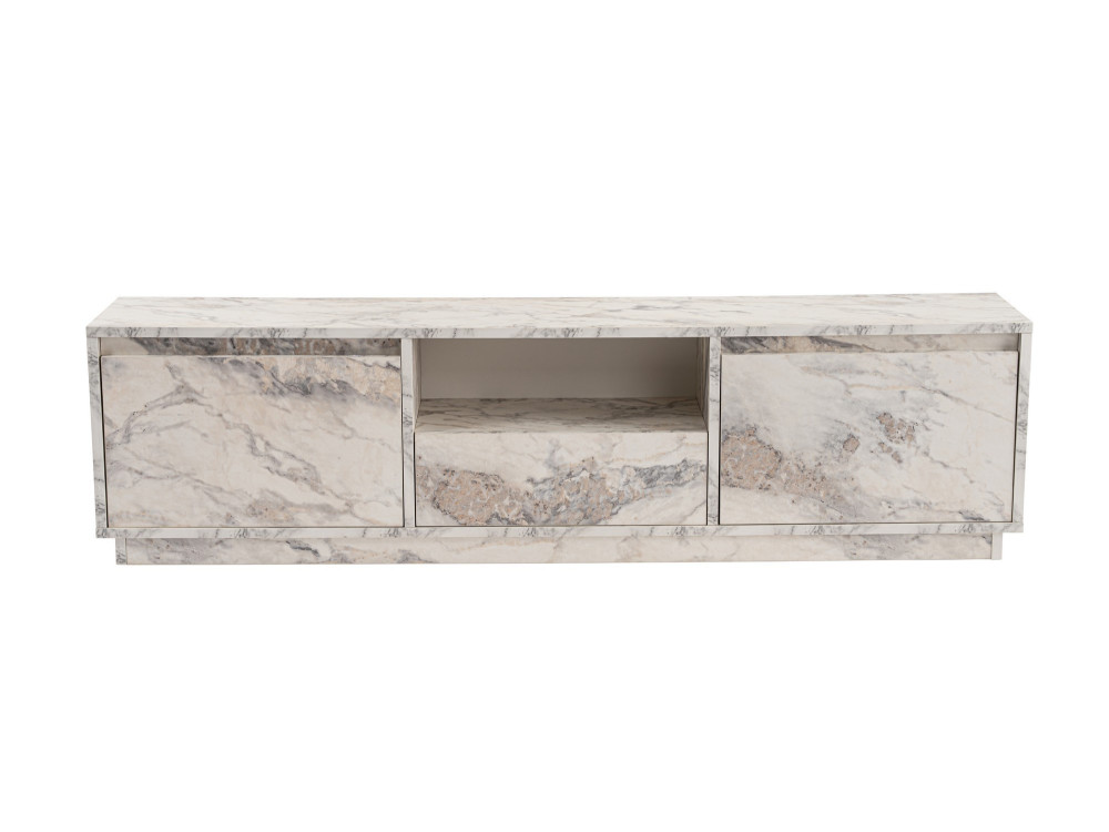 Houten TV-meubel "Vanguard" 160 x 30 x 42 cm - Freesia marmer