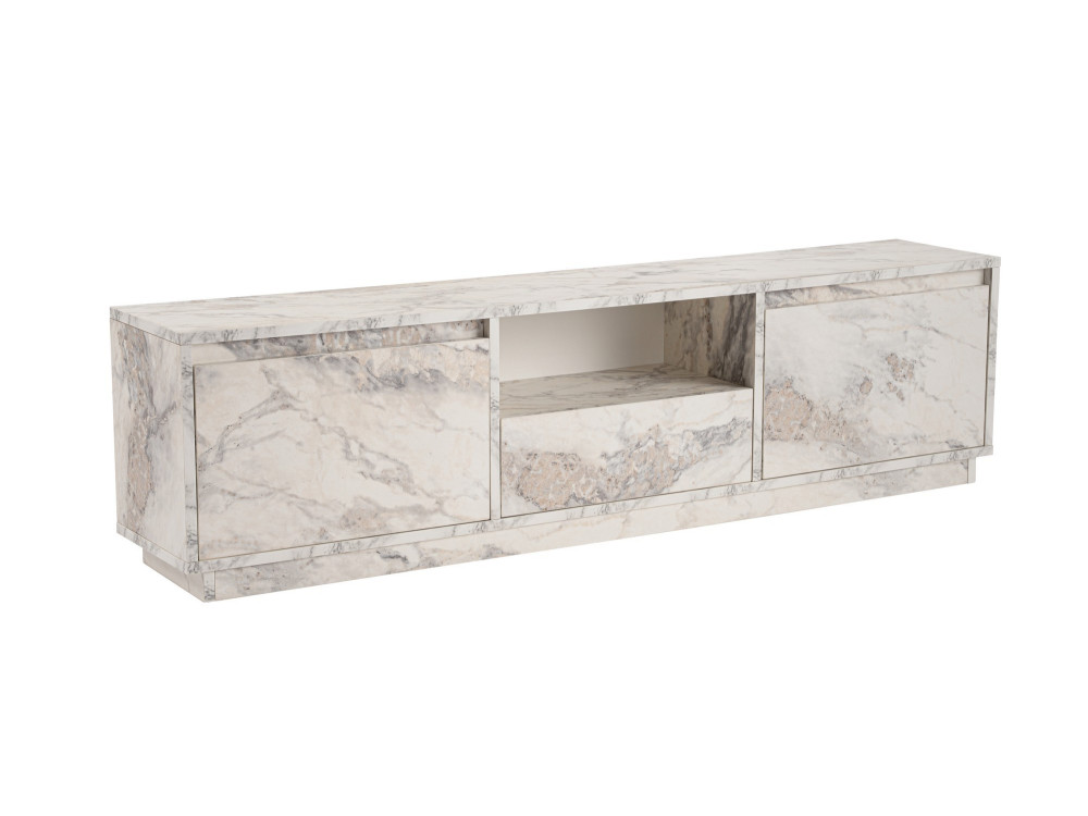 Houten TV-meubel "Vanguard" 160 x 30 x 42 cm - Freesia marmer