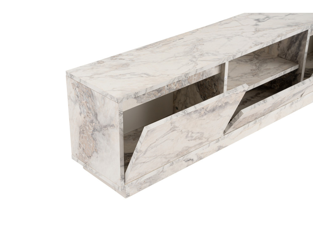 Houten TV-meubel "Vanguard" 160 x 30 x 42 cm - Freesia marmer