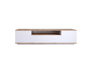 FR7" houten TV-meubel - 180 x 44 x 44 cm - Atlantic PineWit