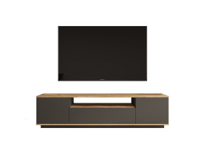 FR7" houten TV-meubel - 180 x 44 x 44 cm - Atlantic PineAnthraciet