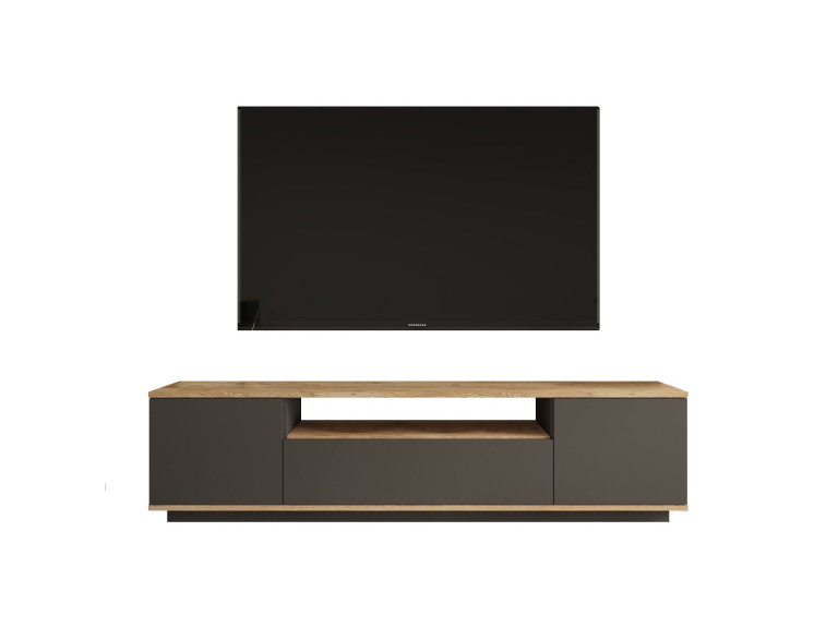 FR7" houten TV-meubel - 180 x 44 x 44 cm - Atlantic PineAnthraciet
