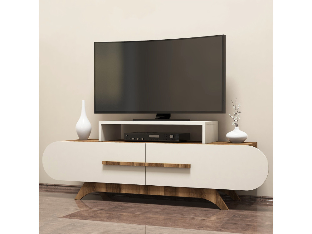 Houten TV-meubel "Rose" - 145 x 36 x 49 cm - Notencrème