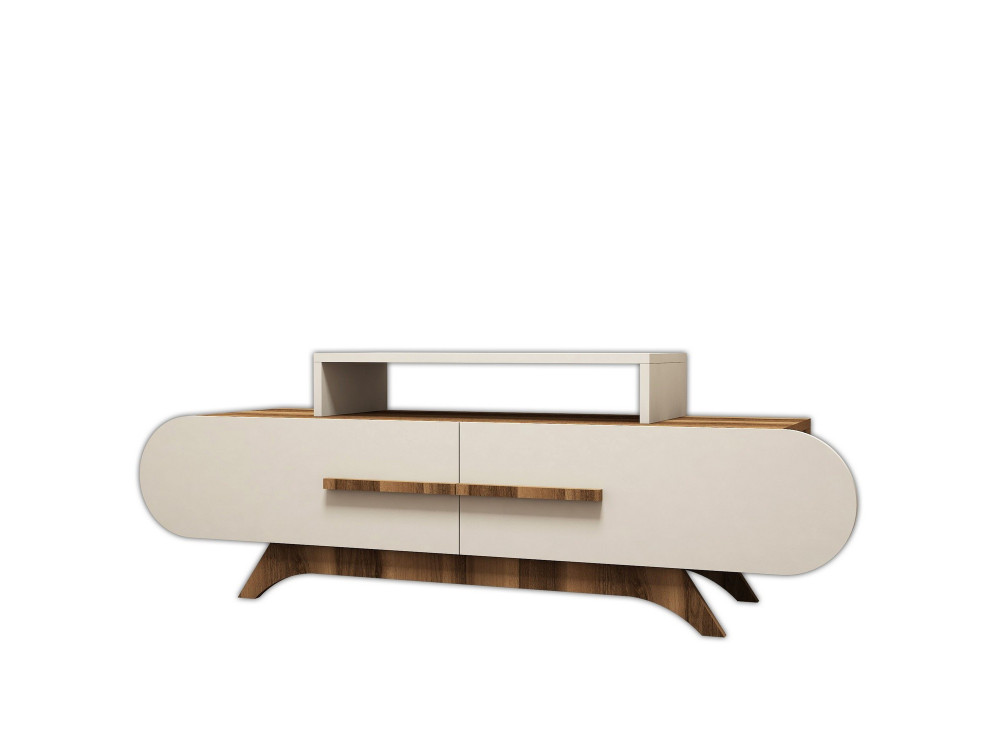 Houten TV-meubel "Rose" - 145 x 36 x 49 cm - Notencrème