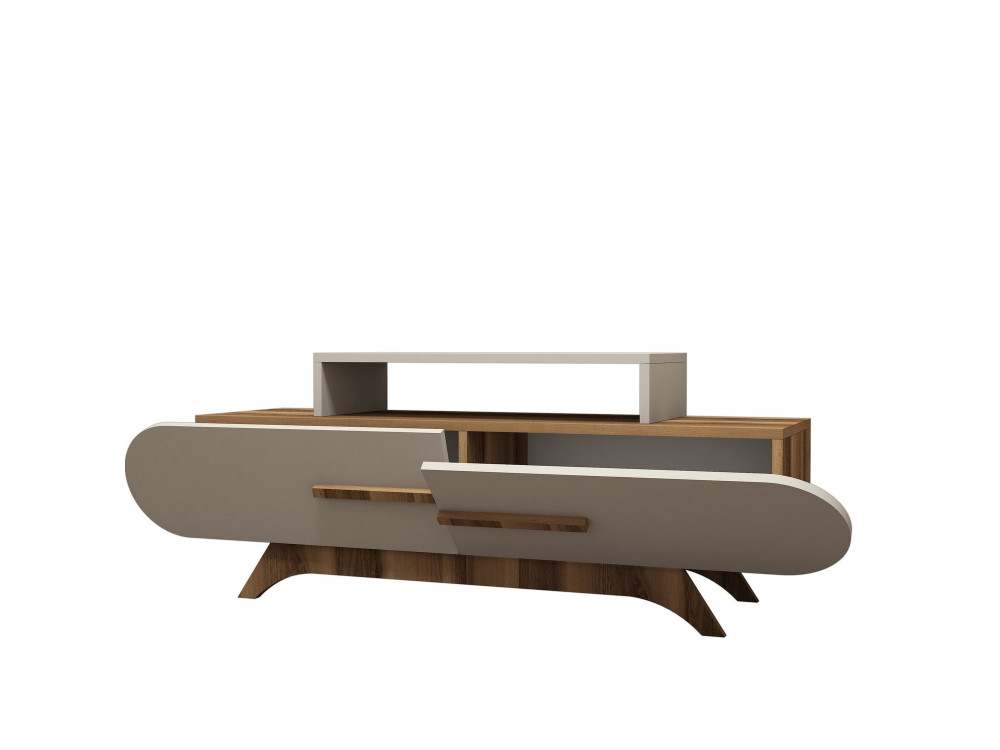 Houten TV-meubel "Rose" - 145 x 36 x 49 cm - Notencrème