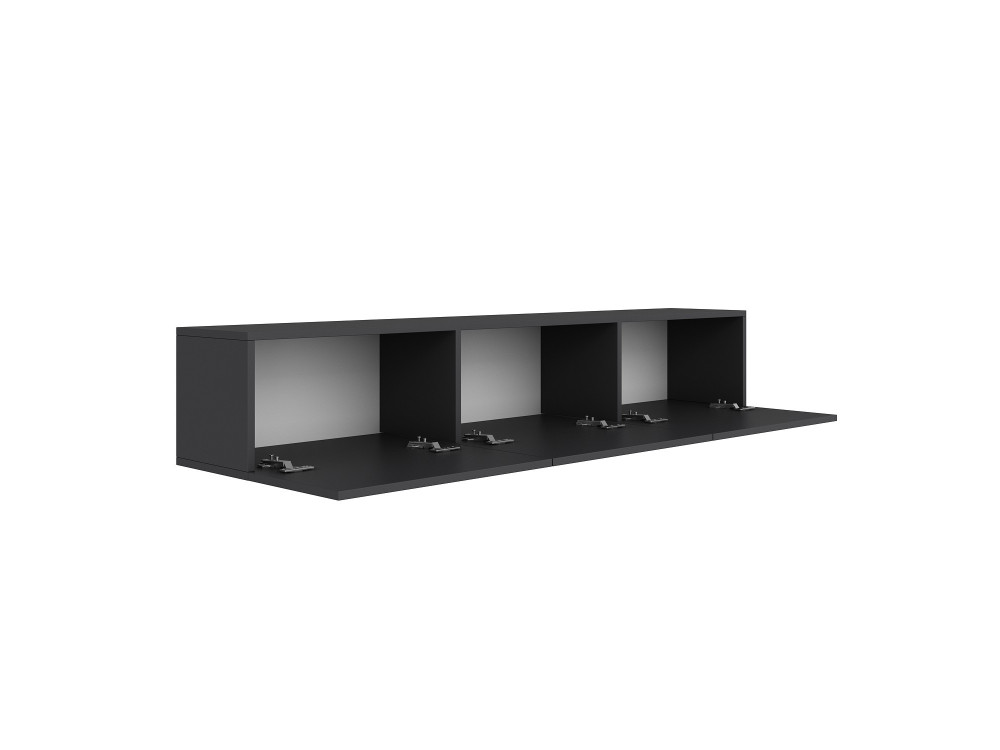 West" houten TV-meubel 150 x 32 x 30 cm - Antraciet