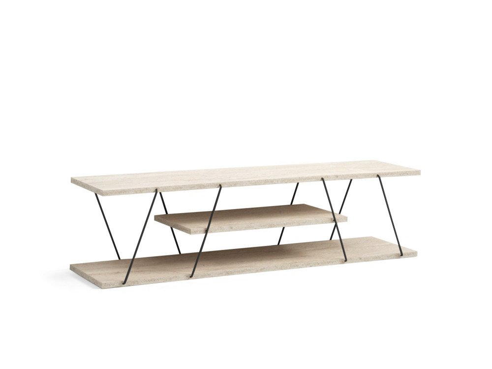 Houten TV-meubel "Canaz" - 120 x 30 x 33 cm - Beige
